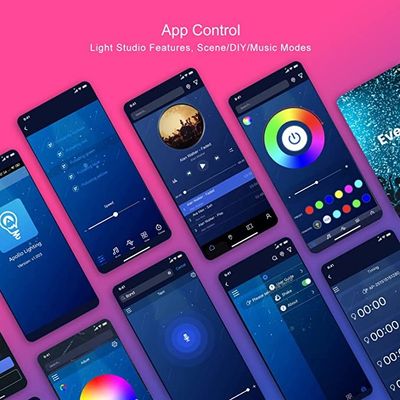 Smart 10M LED Strip Lights Waterproof Flexible LED Strip 24V With Remote Color Changing