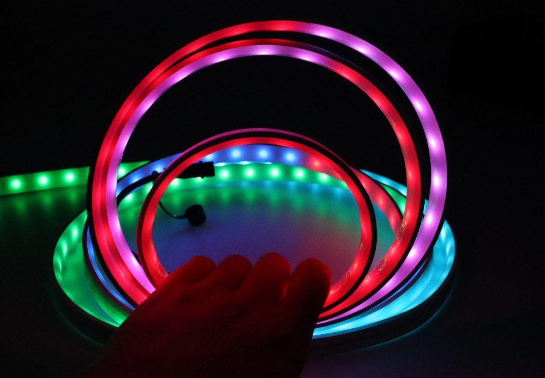 Anti UV Smart LED Strip Lights Remote Color Changing For Bedroom Decoration