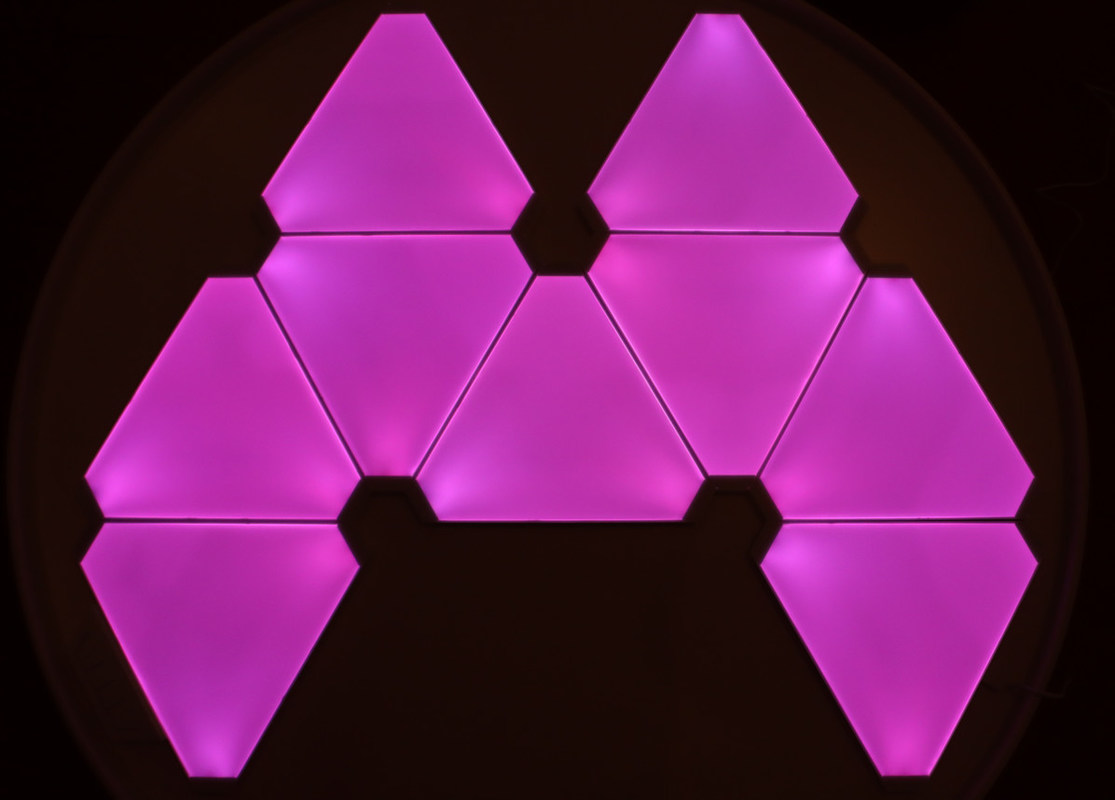 Splicing Modular Triangle LED Lights Intelligent RGB 240V